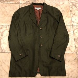 Vintage oversized green blazer